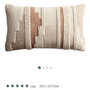 SOLD World Market indoor/outdoor lumbar pillow